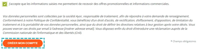 plomberie pro création de compte